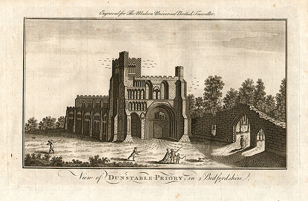 View of Dunstable Priory in Bedfordshire