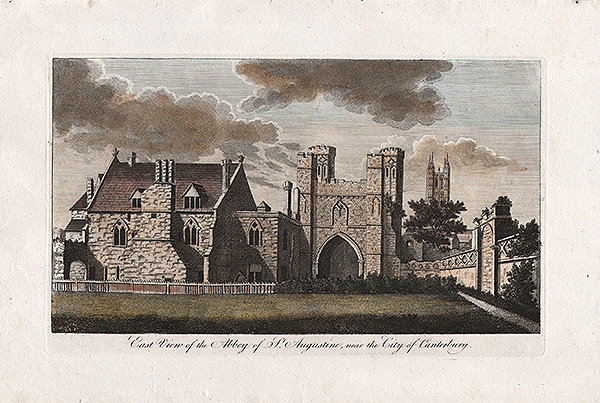 East View of the Abbey of St Augustine near the City of Canterbury