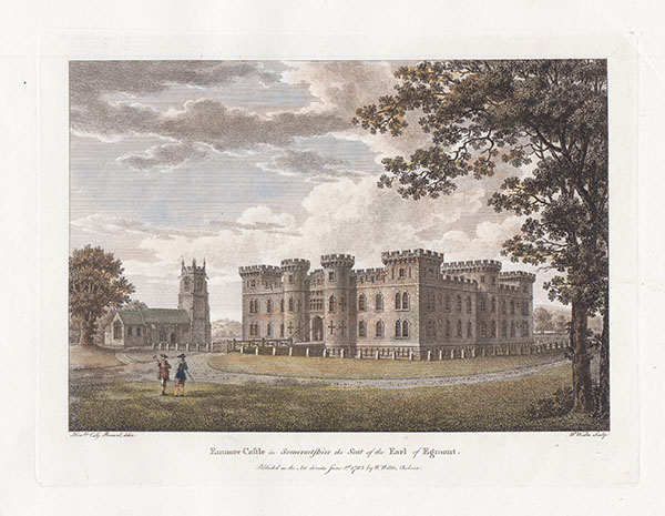 Enmore Castle in Somersetshire the Seat of the Earl of Egmont 