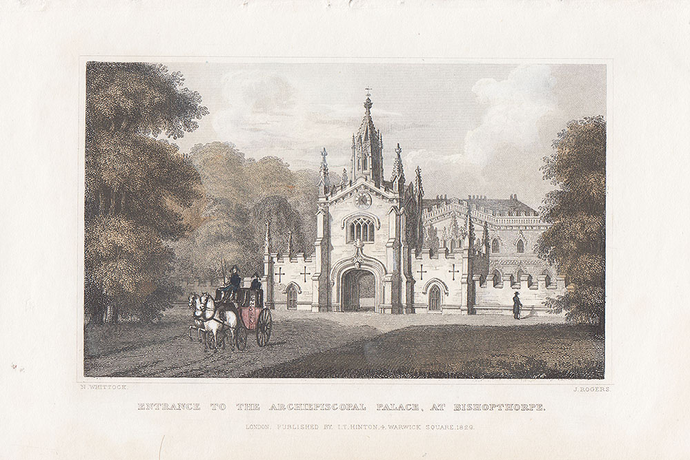 Entrance to the Archiepiscopal Palace at Bishopthorpe