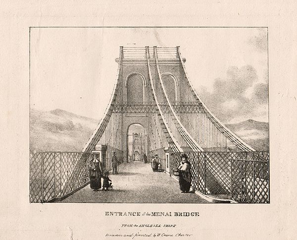 Entrance of the Menai Bridge - From the Anglesey Shore