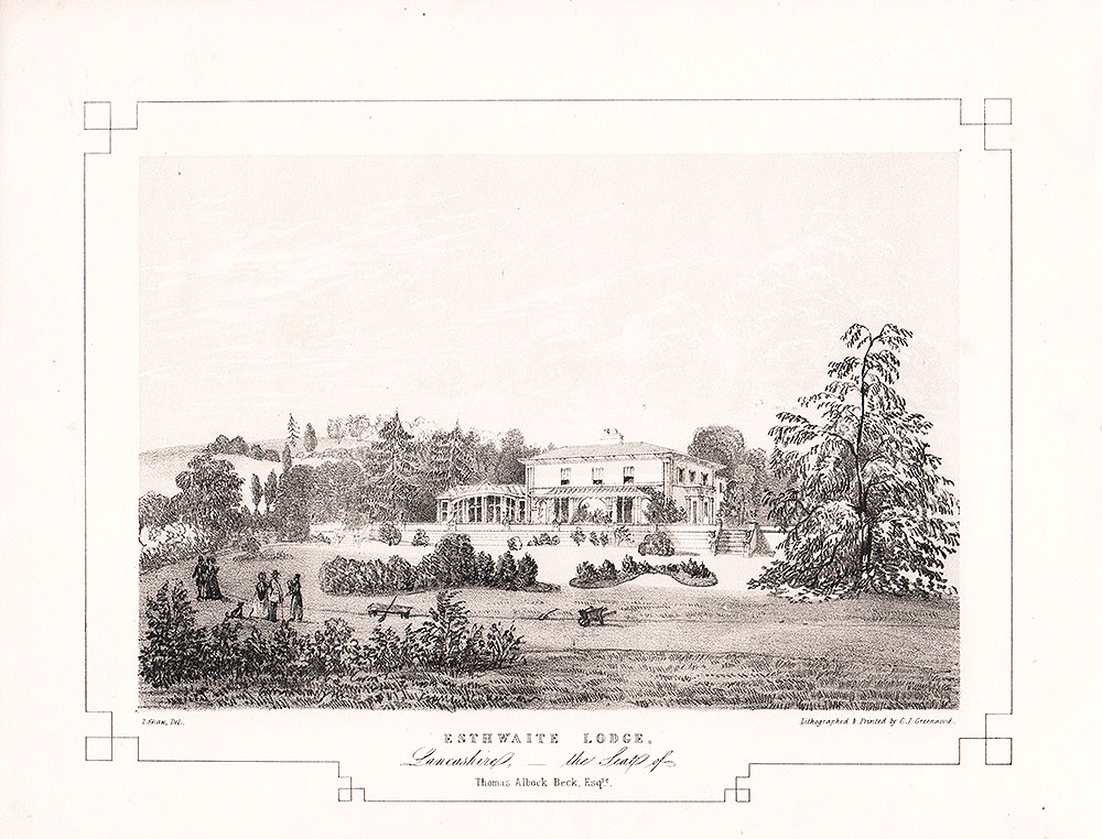 Esthwaite Lodge the Seat of Thomas Albock Beck Esq