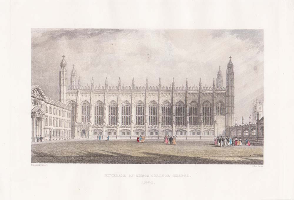 Exterior of Kings College Chapel.
