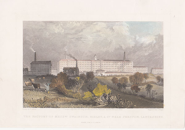 The Factory of Messrs Swainson Birley & Co near Preston Lancashire