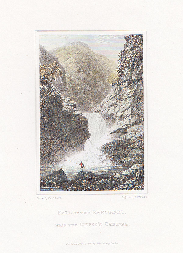 Fall of the Rheidol near the Devil's Bridge