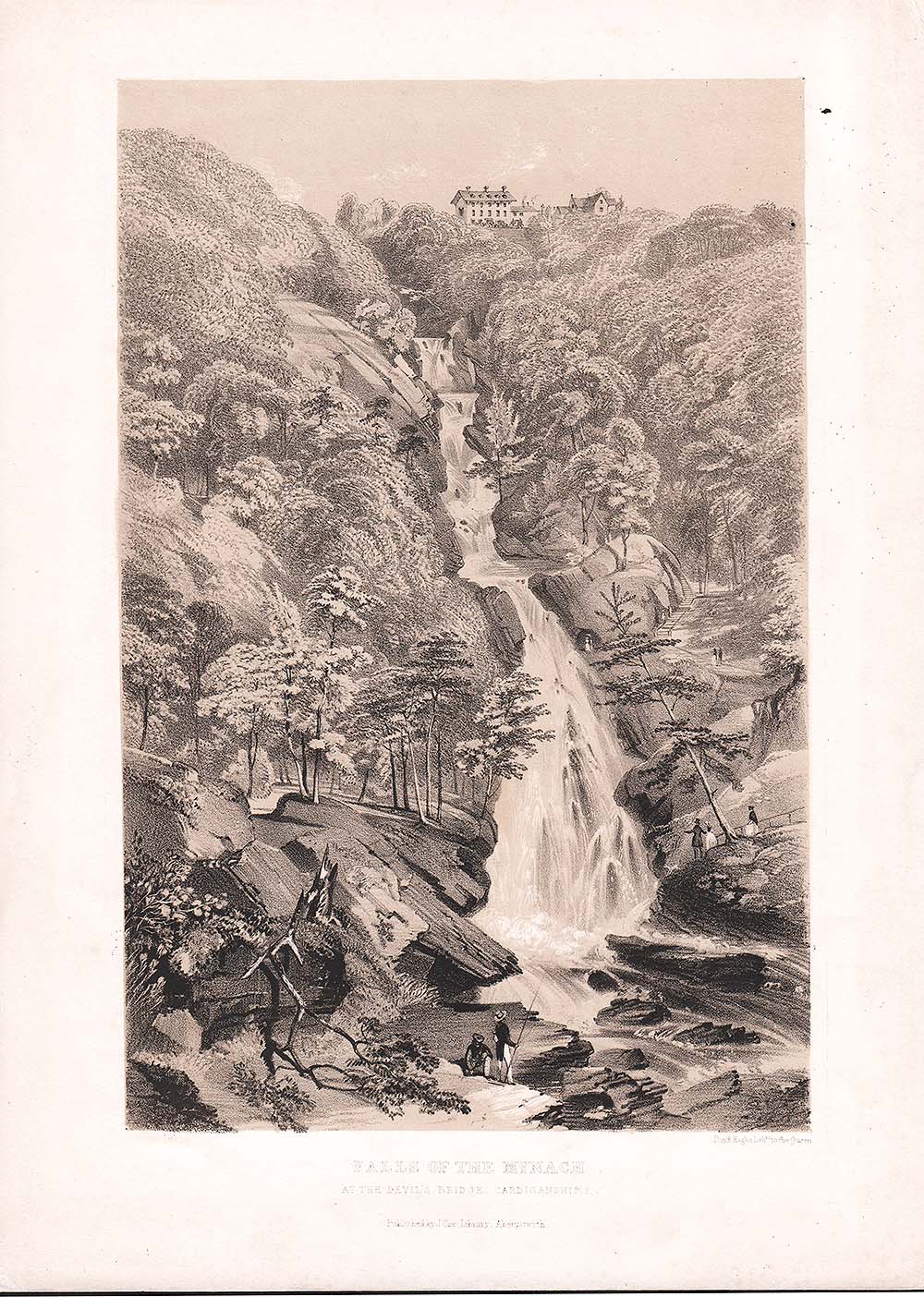 Falls of the Mynach at the Devil's Bridge Cardiganshire