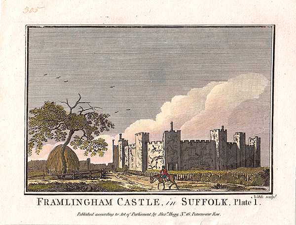 Framlingham Castle in Suffolk  Plate 1