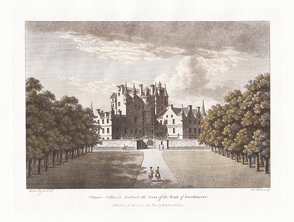 Glames Castle in Scotland the Seat of the Earl of Strathmore
