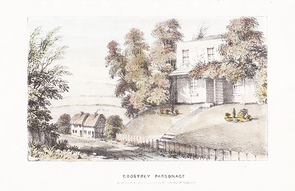 Goostrey Parsonage as it existed when inhabited by the late Rev WH Massie 