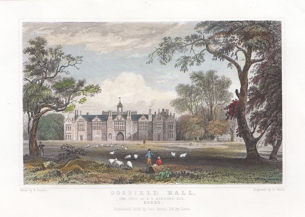 Gosfield Hall, the Seat E.G. Barnard.  Esq.