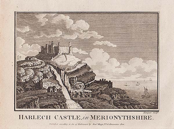 Harlech Castle in Merionythshire