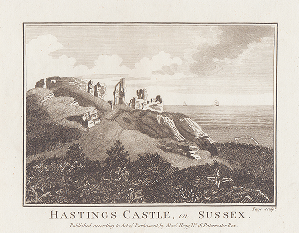 Hastings Castle in Sussex
