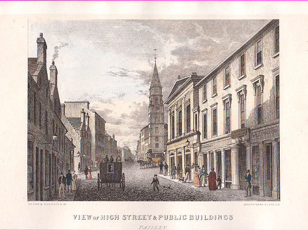 View of High Street & Public Buildings Paisley