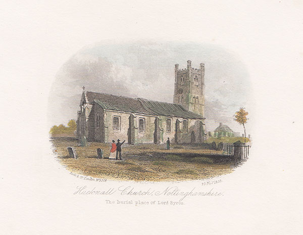Hucknall Church Nottinghamshire  The burial place of Lord Byron