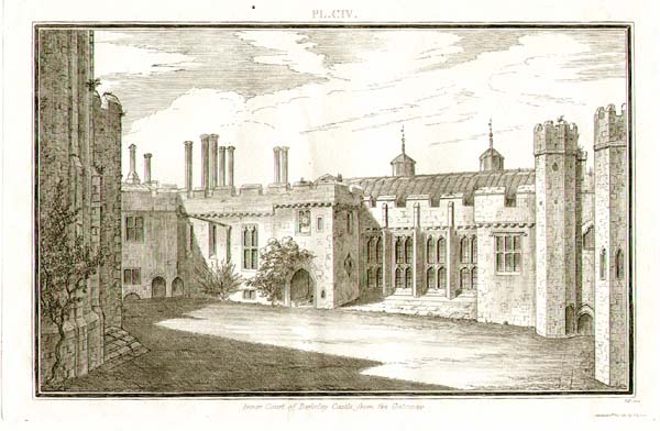 Inner Court of Berkeley Castle from the Gateway