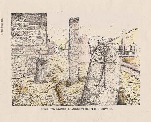 Inscribed Stones Llanddewi Brevi Churchyard