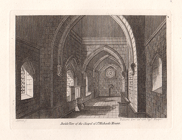 Inside view of the Chapel of St Michael's Mount