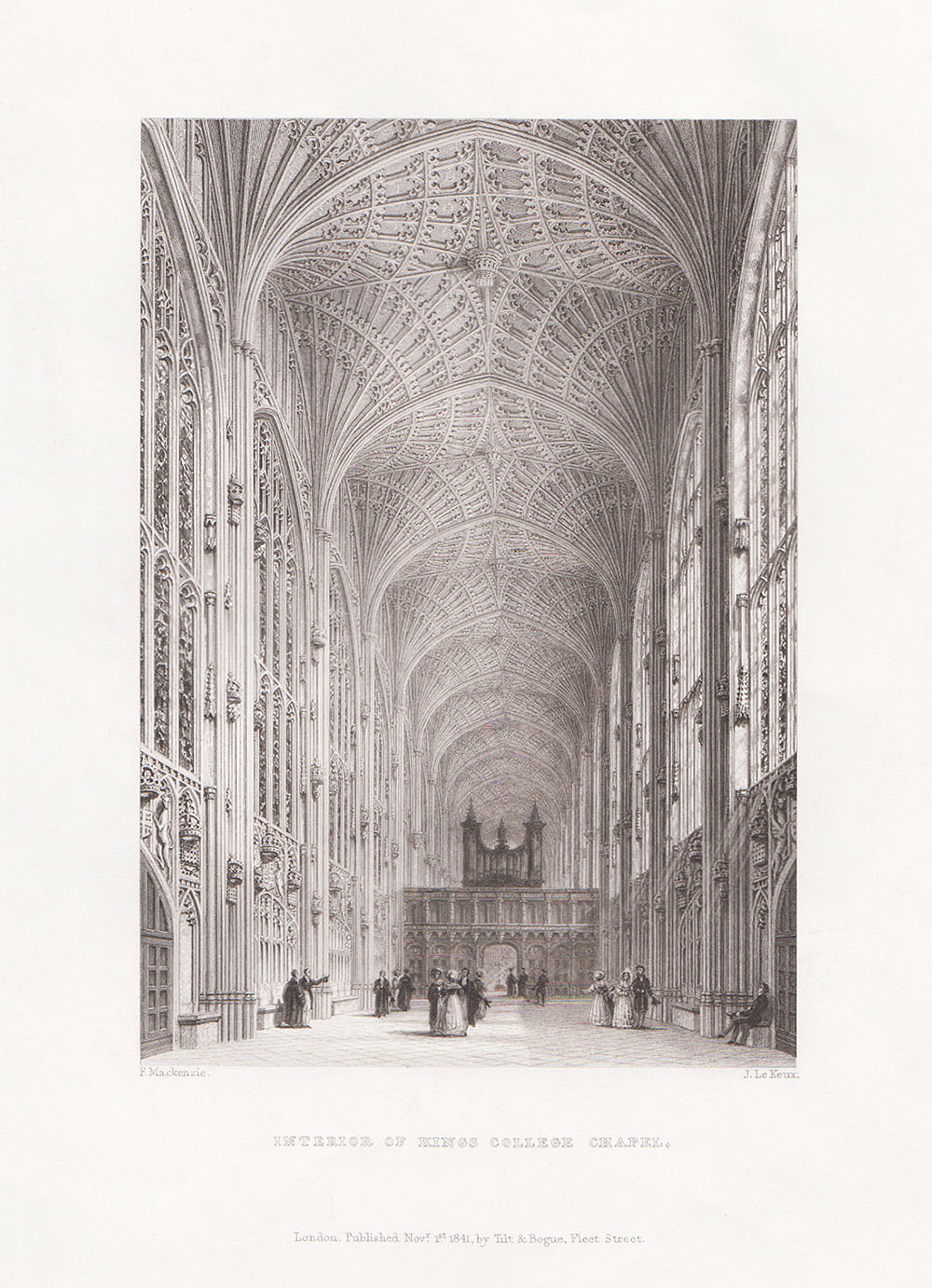 Interior of Kings College Chapel