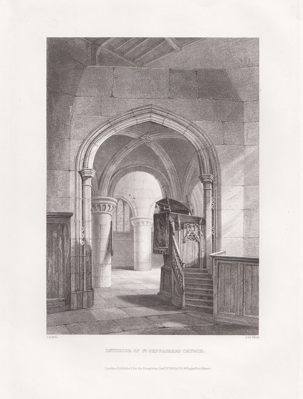 Interior of St Sepulchres Church