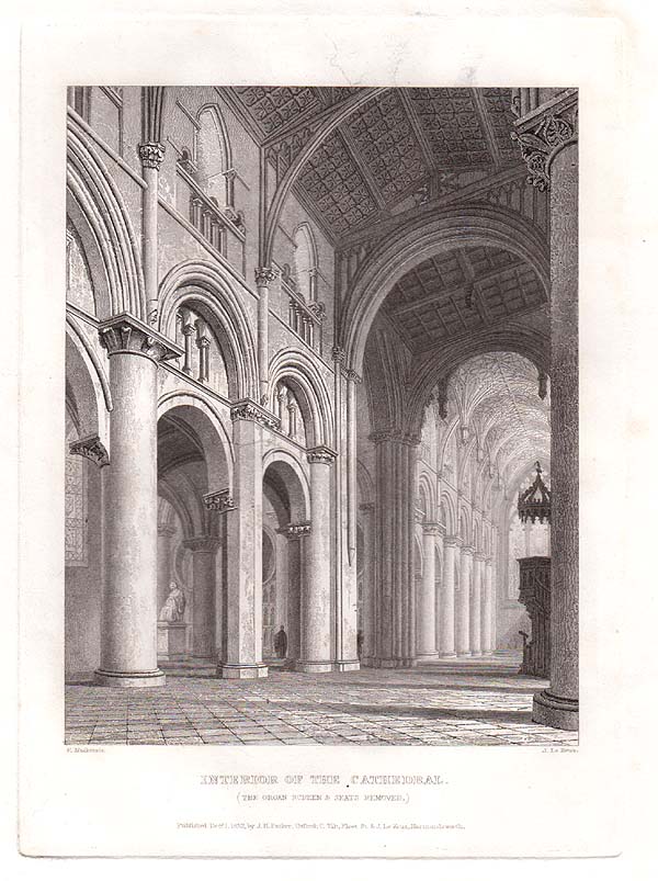 Interior of the Cathedral  -  The Organ Screen & Seats removed