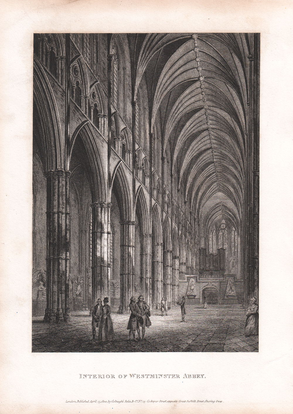 Interior of Westminster Abbey.