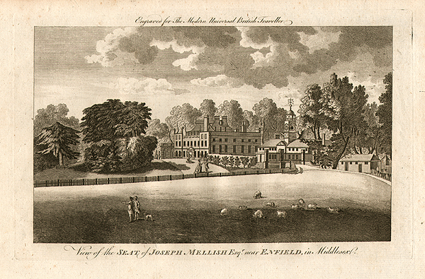 View of the  Seat of Joseph Mellish Esq near Enfield in MIddlesex