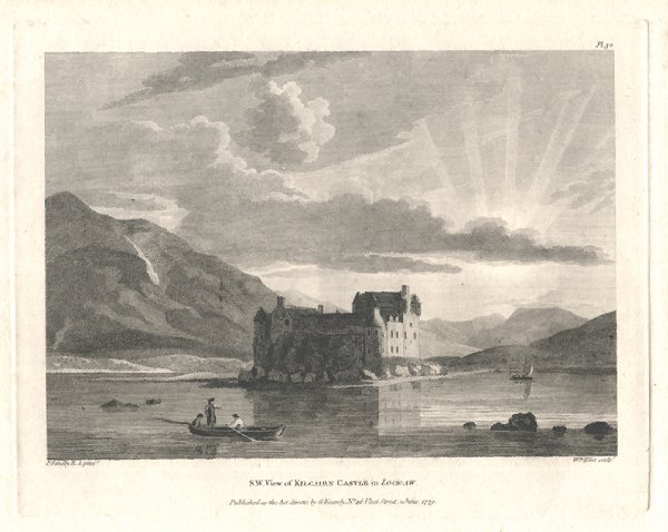 S W View of Kilcairn Castle in Lock - Aw