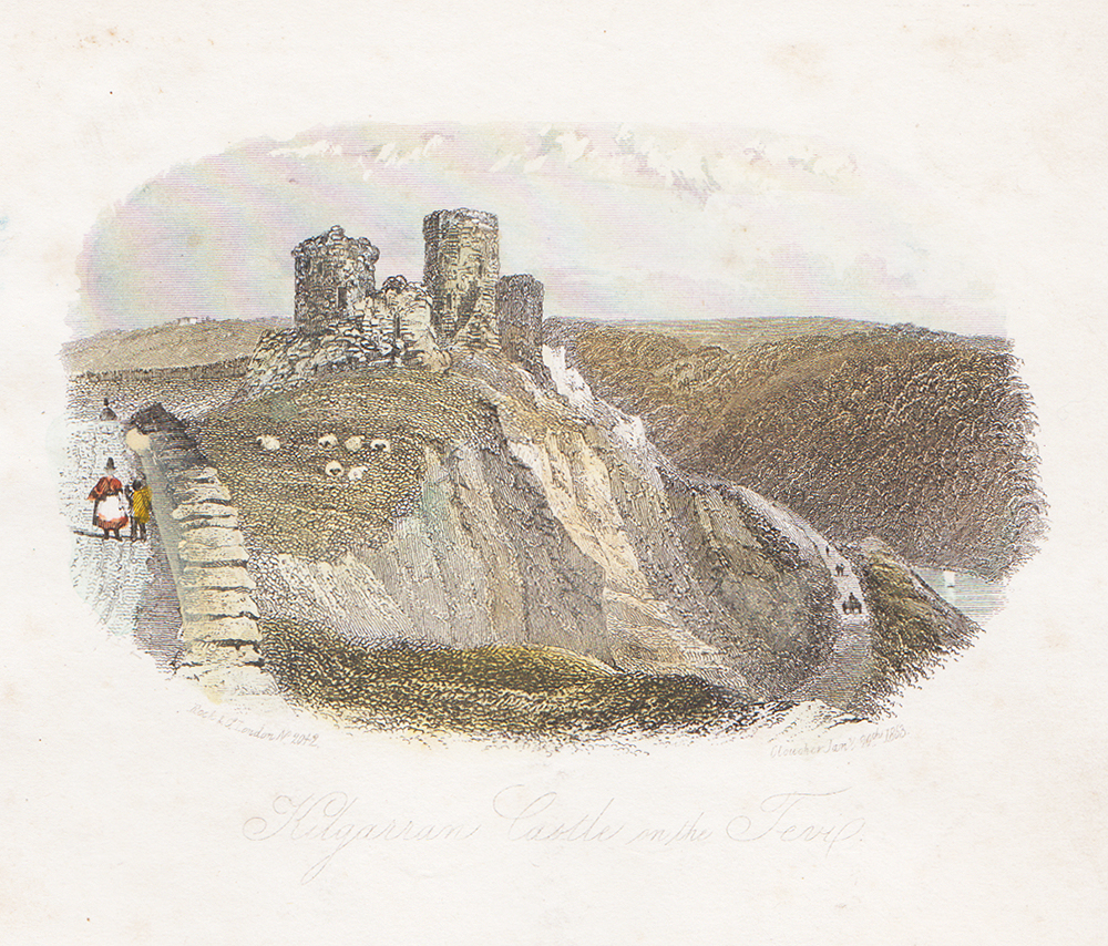 Kilgarran Castle on the Teifi.