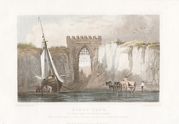 King's Gate in the Isle of Thanet Kent The Landing Place of King Charles the Second at the Restoration