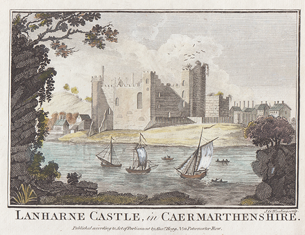 Lanharne Castle in Carmarthenshire 