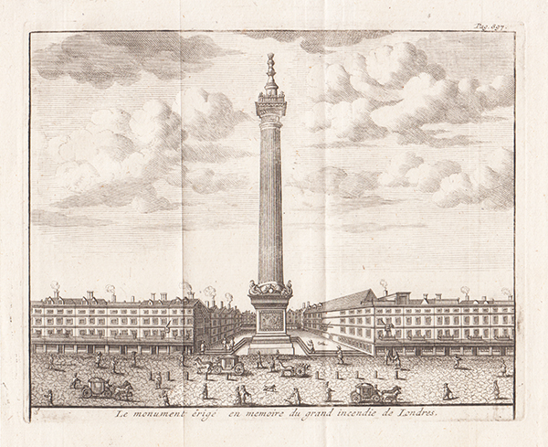 Le monument érigé en memoire du grand incendie de Londres