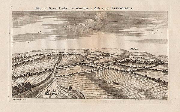 View of Great Bedwyn & Wandike 2 July 1723  Leucomagus