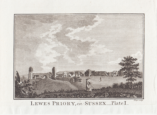 Lewes Priory in Sussex Plate 1