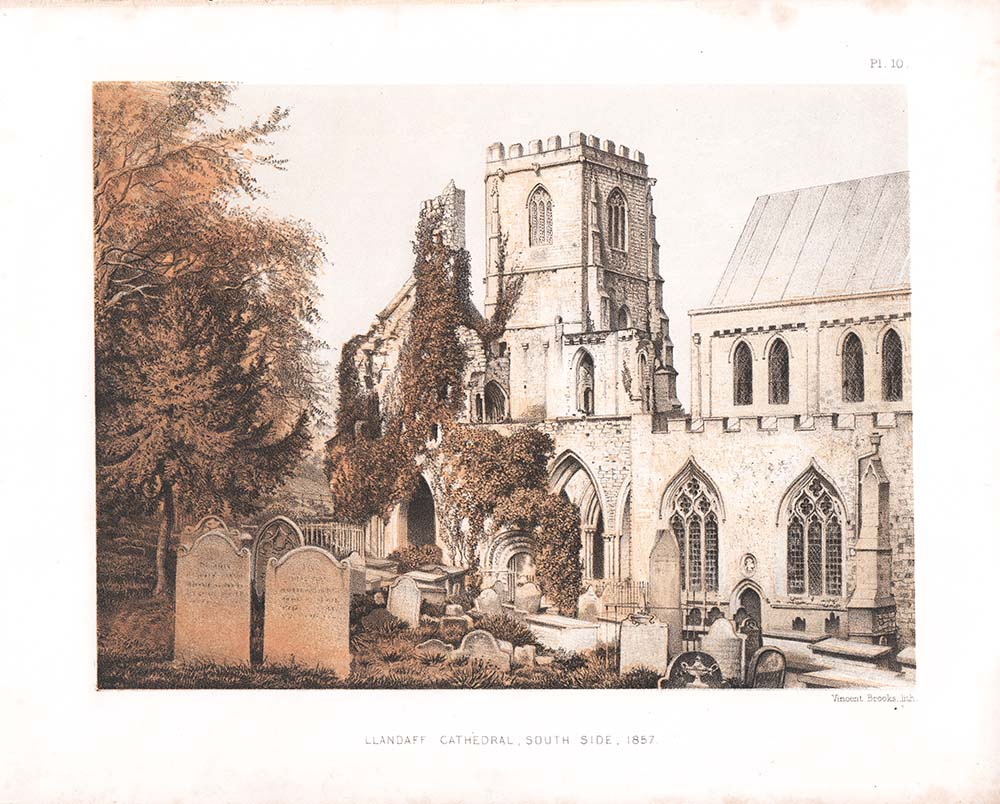 Llandaff Cathedral South Side  1857