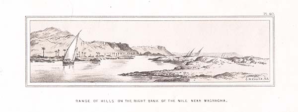 Range of hills on the right bank of the Nile near Maghagha