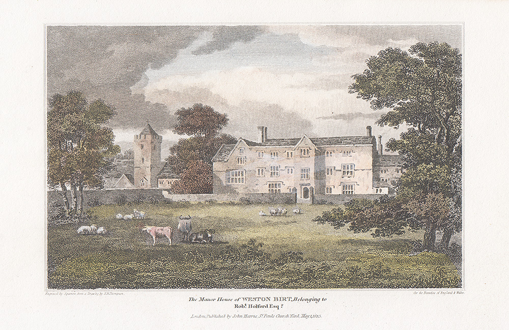 The Manor House of Weston Birt  Belonging to Robt Holford  Esq