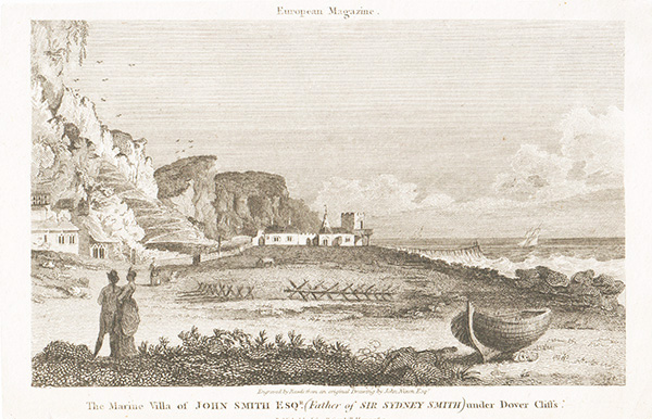 The Marine Villa of John Smith Esq Father of Sir Sydney Smith under Dover Cliffs