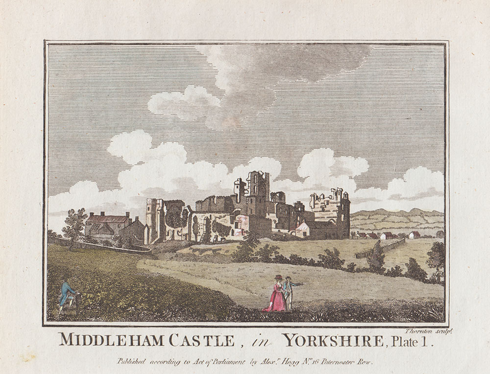 Middleham Castle in Yorkshire  Plate 1