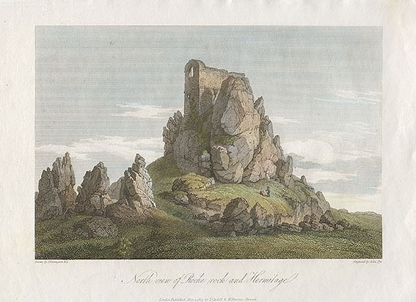 North view of Roche Rock and Hermitage 