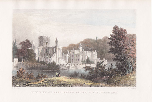 N W View of Brenckburn Priory Northumberland 