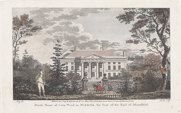North Front of Caen Wood in Middlesex the Seat of the Earl of Mansfield
