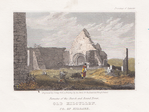 Remains of the Church and Round Tower Old Kilcullen Co of Kildare 