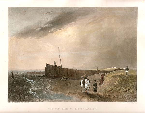 The Old Pier at Littlehampton  From the picture in Vernon Galley