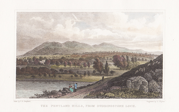 The Pentland Hills from Duddington Loch
