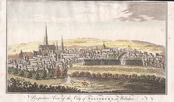 Perspective View of the City of Salisbury in Wiltshire