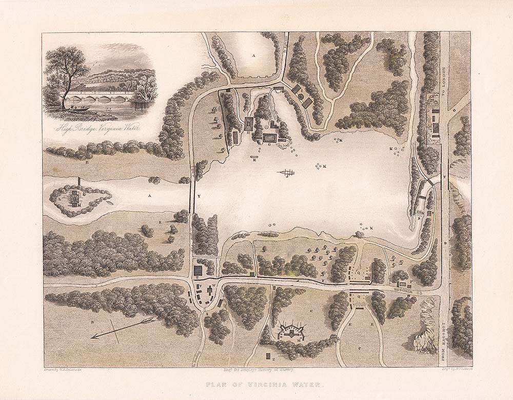 Plan of Virginia Water.