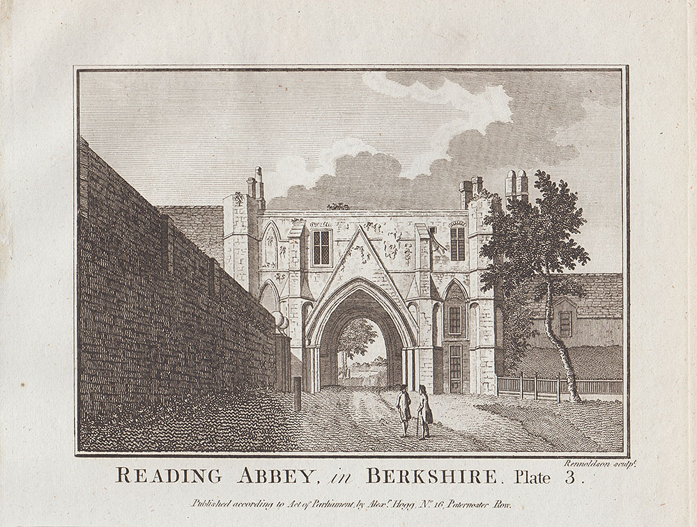 Reading Abbey in Berkshire Plate 3 