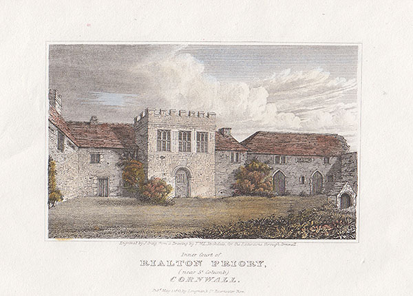 Inner Court of Rialton Priory near St Columb Cornwall