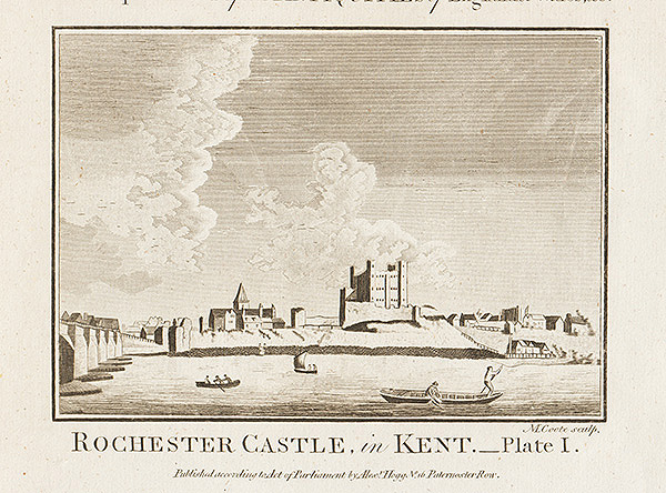 Rochester Castle in Kent Plate 1