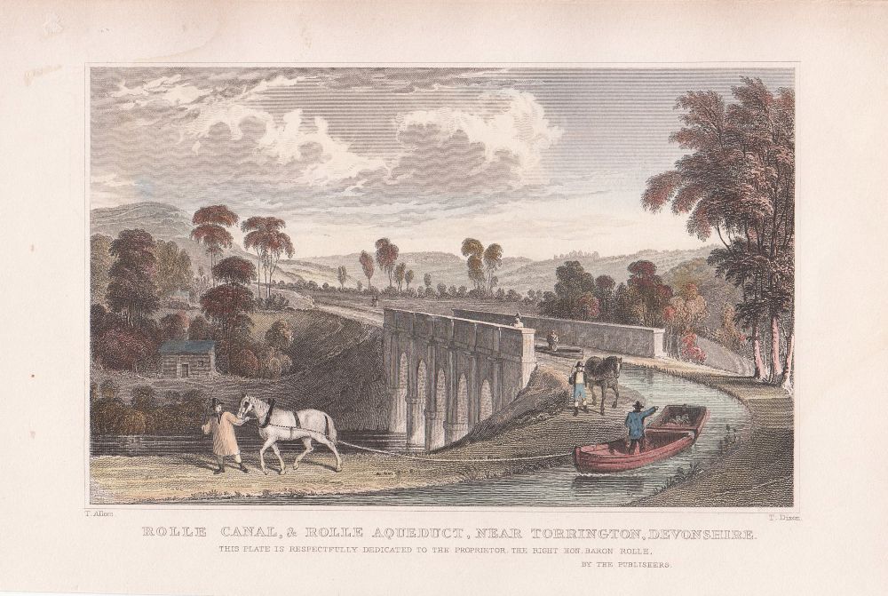 Rolle Canal, and Rolle Aqueduct, near Torrington, Devonshire